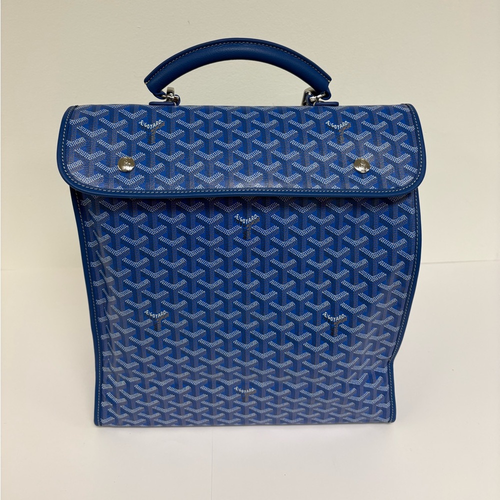 Goyard Blue St. Louis Backpack Tote